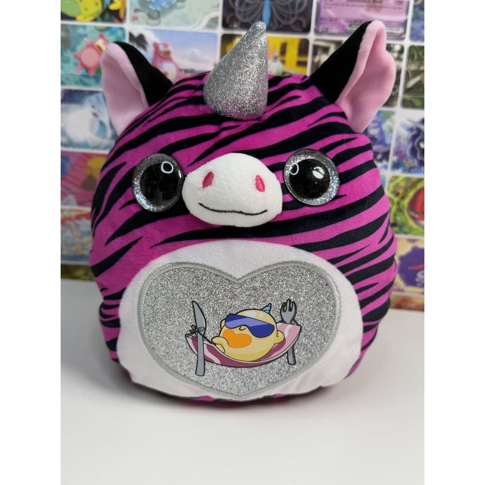 ZURU Rainbocorns‎ Eggzania Zebra Plush 7" Mini Stuffed Animal Unicorn